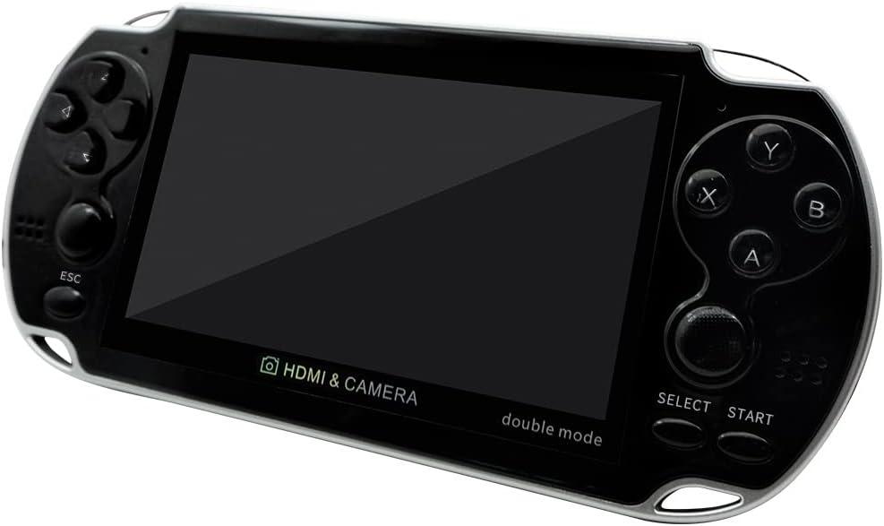 DREAMHAX X7 Plus Handheld Game Console , Preload 10000 Games Portable Video Games Support HDMI Output & Double Player Classic Arcade Retro Game Player (4.3" Screen Black)