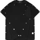 Magnetic Button Post Shoulder Surgery Recovery Shirt Tear Away Short Sleeve Rotator Full Side Adaptive Chemo Clothing XL