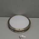 36W Dimmable LED Ceiling Light Fixture, 12 inch Flush Mount Light Fixture, Ceiling Lights for Bedroom, Kitchen, Bathroom, Super Bright 4000 Lumens, 400W Equivalent, 5000K Daylight White, UL Listed (Brush Nickel-Daylight)