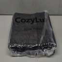 CozyLux Queen Comforter Set Black - 7 Pieces Bed in a Bag Queen, All Season Soft Bedding Set, Oeko-Tex Certified Bed Set with Down Alternative Comforter, Sheets, Pillowcases & Pillow Shams