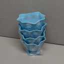 Set of 4 Ice Cream Dishes Waffle Cone Pattern in 4 Bright Summer Colors Ice Cream Social Ice Cream Party dishes Birthday Ice Cream plate (Abstract), Medium