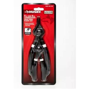 Husky 6 in. and 8 in. Snap Ring Pliers with Cushion Grip (2-Pack)