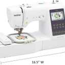 Brother SE700 Sewing and Embroidery Machine, Wireless LAN Connected, 135 Built-in Designs, 103 Built-in Stitches, Computerized, 4" x 4" Hoop Area, 3.7" Touchscreen Display, 8 Included Feet, White