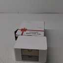 Marbrasse Pen Organizer with 2 Drawer, Multi-Functional Pencil Holder for Desk, Desk Organizers and Accessories with 5 Compartments + Drawer for Office Art Supplies (White)