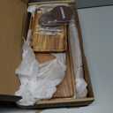 Acacia Wood 3 Tier Wooden Serving Tray - Foldable Three Tiered Stand for Charcuterie Boards, Desserts, Party Wedding Kitchen Decor & Easy Storage