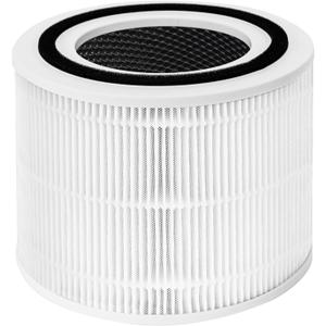 Improvedhand Core 300 Filter Replacement for Le-voit Air Serious Core 300-rf Core 300, 3-in-1 Pre, H13 True HEPA, Activated Carbon Filtration System, Pack of 1