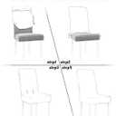 Obstal Black Chair Covers for Dining Room 6 Pack ?Universal Stretch Spandex Removable Washable Chair Seat Slipcovers Protector for Kitchen, Ceremony, Wedding, Banquet, Hotel and Party