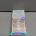 BTArtbox Press On Nails Almond - Short Gold Foil Press On Nails with Glue for Women, Semi-Transparent Soft Gel Glue On Nails in 16 Sizes - 32 Stick On Nails Kit, Gold End