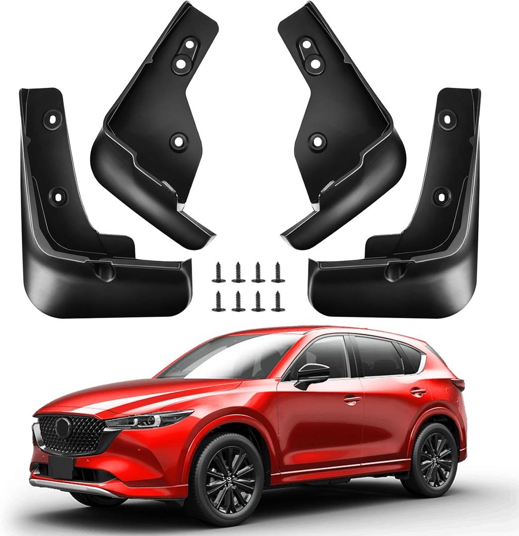 Mud Flaps for Mazda CX-5 2025 2024 2023 2022,4PCS Front Rear Mudflaps Splash Guards for CX5 Accessories,All Weather Upgrade No Drilling Required Heavy Duty Flares
