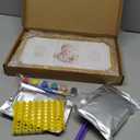 Baby Hand and Footprint Kit - Clay Handprint Keepsake Frame, Newborn Nursery Picture Frame, Personalized New Mom Gifts for Baby Shower & Registry (Golden Wheat) (Duo Frame, 13" x 7.9")