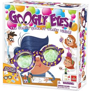 Googly Eyes Game  Family Drawing Game with Crazy, Vision-Altering Glasses (Multicolor)