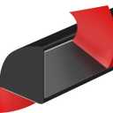 Flexible Quarter Round Trim Peel and Stick Rubber Self Adhesive Wall Corner Molding for Edge Corner Countertop, Black, 1/2" W x 1/2" H x 120" L