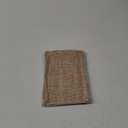 Shrahala Imitation Yellow Linen Texture Jute Pattern Decorative Throw Pillow Cover, Jute Woven Texture Lumbar Pillowcase Blended Double-Sided No Inserts for Bedroom Living Room Set of 2 (12 x 20 in)