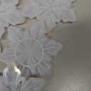 Christmas Resin Molds Silicone, 4 Pcs 3D Snowflake Molds, 4-Cavity Round Christmas Ornaments Mold Silicone Coaster Mold with Hole for Epoxy Resin, Christmas Tree Decorations