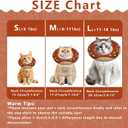 Seyezo Cat Cone Collar Soft, Adjustable Cat Recovery Cone, WaterproofBrown Large, Stop Licking, Elizabethan Collar for Kittens, Cute Donut E Collar, After Surgery Neck Pillow, Cone of Shame, Large