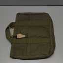 Canvas Tote Bag with Multi Pockets Crossbody Tote Bag for Women Bible Handbag Everything Tote Bags with Compartments (Large, Army Green)