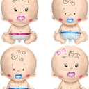 KatchOn, Gender Reveal Balloon - 29 Inch Pack of 4 | Baby Girl Baby Boy Balloons for Twin Gender Reveal Decorations | Boy or Girl Balloon, balloons for baby Shower Decorations | Twin Balloons