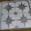 The Tiles Plaza Encaustic Peel and Stick Backsplash, Black Star Patterned Vintage Stick on Tiles, Stone Composite Self-Adhesive Wall Tile Sticker for Kitchen Bathroom Fireplace Stairs, 10 Sheets (12x12 Inch)