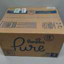 Pampers Pure Baby Diapers, Size 4 (22-37 lbs), 150, Up to 100% Leakproof, Premium Hypoallergenic Soft Diapers