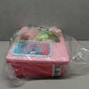 CUTE STONE Color Changing Play Kitchen Sink Toys, Children Electric Dishwasher Playing Toy with Running Water,Upgraded Real Faucet and Play Dishes,Pretend Role Play Toys for Kids Boys Girls (Dark Pink)