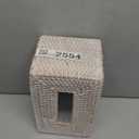 Sumnacon Tissue Box Cover Large Rectangle Tissue Box Rattan Tissue Box Holder,Wicker Decorative Tissue Holder for Bathroom Toilet Living Room Kitchen Office Table Desk,Whitewash