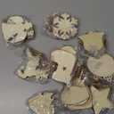 Max Fun 100PCS DIY Wooden Christmas Ornaments Unfinished Predrilled Wood Circles for Crafts Centerpieces Holiday Hanging Decorations in 10 Shapes