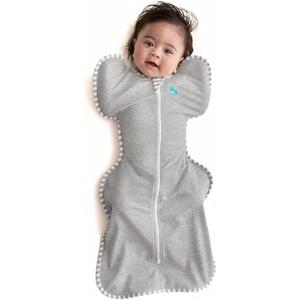 Love to Dream Swaddle UP, Baby Sleep Sack, Self-Soothing Swaddles for Newborns, Improves Sleep, Snug Fit Helps Calm Startle Reflex, Newborn Essentials for Baby, 1.0 TOG, 13-19 lbs, Gray, Medium 