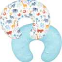 Winmany Baby Nursing Pillow Cover Newborn Removable Breastfeeding Pillowcover Cute Pattern Girls Boys Nursing Pillowcase for Breast and Bottole Feeding