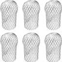 6 Pack Downspouts Gutter Guard Aluminum Filter Strainer Expandable Gutter Downspout Guards Effective Downspout Filter and Cover for Preventing Clogs