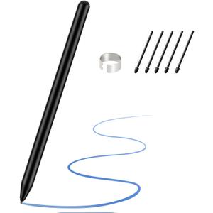 Magnetic Remarkable 2 Pen with Eraser,EMR Digital Stylus for Remarkable Replacement Pen,Remarkable 2 Marker Plus with 4096 Pressure,Palm Rejection,Tilt Support with 5 Pen Tips/Nibs