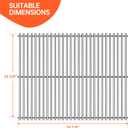 19 7/8 inch x 15 3/8 inch 1 Pack HDW196 Grill Steel Wire Cooking Grid Rock Grates Replacement Parts for Traeger Models Bronson 20, Junior Elite 20, and Tailgater 20