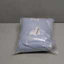 Allegra K Women's Winter Overcoat Mid-Long Stand Collar Single Breasted Coat Outerwear (Large, Light Blue )