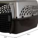 Petmate Dog Crates for Small Dogs & Cat Carriers, Two-Door Plastic Pet Kennel, Top & Front Loading, Made in USA, 24" For Pets Up To 15 lb, Pearl Tan, 24.0"L x 16.8"W x 14.5"H