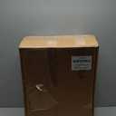 United Solutions 10 Gallon / 28 Quart Space Saving Trash Wastebasket, Fits Under Desk and Small, Narrow Spaces in Commercial, Kitchen, Home Office, and Dorm, Easy to Clean, Black