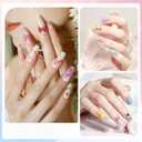 Biutee Nail Stamper Kit 16Pcs Nail Art Stamping Plate 8 Colors Stamp Polish Gel Silicone Stamper Scraper with Storage Bag, Nail Stamp Plates Love Flower Butterfly Leaf Template Holiday Design Gift
