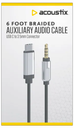 Acoustix™ Auxiliary Braided Audio Cable