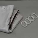 Gibelle Burgundy Fabric Shower Curtain, Ombre Shower Curtains for Bathroom, Waffle Weave Textured Shower Curtain Set with Hooks, Water Repellent and Machine Washable, 72 x 72