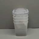 Storeganize Flour Sugar Storage Containers (5.3L/4pk) Great Rice Canisters Sets For The Kitchen pantry, Large Food Storage Containers With Lids Airtight