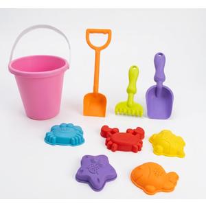 2 x Sand Toys for Toddlers, with Collapsible Bucket and Shovels for Kids with Bag, Travel Toys for Boys Baby Girls
