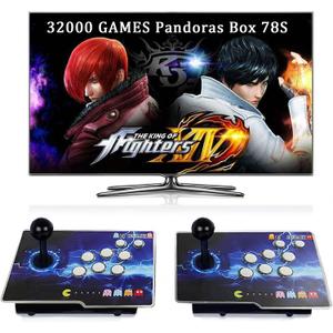 RegiisJoy 32000 in 1 Pandoras Box 78S Retro Arcade Game Console, 4 Player 3D Magical Modified Game, Search Save Delete Cheat Function, Favorite List, One-Button Combo, 128G TF, Separate Console