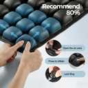 Sodurue Travel Cushion Airplane Seat,Airplane Cushion for Long Flight,Press-Type Inflatable Wheelchair Seat Cushion,42 Airbags for Car,Office,Stadium,Ergonomic Comfort Support Pressure Relief-Black