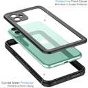 Compatible with iPhone 11 Waterproof Case, Built-in Screen Protector Full-Body Rugged Bumper Sealed Cover Shockproof Dustproof Waterproof Case for iPhone 11 6.1 Inch (Black/Clear)