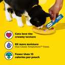 Temptations Creamy Puree Squeezable Lickable Cat Treats, Wet Cat Treats with Salmon, 0.42 oz. Tubes, 24 Count - Packaging May Vary (EXP 11/05/27)