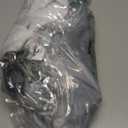 Shower Window Curtain, Abstract Gray Forest Small Short Waterproof Bathroom Window Curtain with Hooks, 40x36 Inch