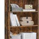 VASAGLE CUSTOS Collection - Bookshelf, 5-Tier Bookcase, Book Shelf, Open Storage Shelf, 9.4 x 23.6 x 52.5 Inches, for Living Room, Home Office, Dining Room, Rustic Brown ULBC165X01