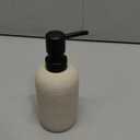1pcs Hand Soap Dispenser Set, Sandstone Textured Resin Liquid Soap Dispenser for Bathroom Countertop, Heavy & Sturdy Dish Wash Soap Dispenser for Kitchen, Matte Beige