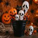 Sadnyy 12 Pcs 3.5 Inch Small Metal Buckets with Handle, Mini Metal Pail Tin Galvanized Pail Container for Crayon Storage Wedding Table Decorations Trick or Treat Flower Plant Party Gift (Black)