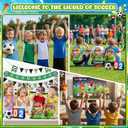 Soccer Party Favors Pack, 30PCS Soccer Game Day Decorations, Kids Soccer Cheer Set with Mini Soccer Balls Horns Scoreboard Medals Headbands, Soccer Birthday Party Supplies Gifts for Boys Girls