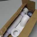 Bathtub Shower Drain Pipe, Low Profile Flat 1 1/2 P Trap Kit Flexible Freestanding Tub Drain for Bath