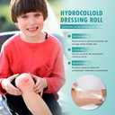 Hydrocolloid Roll for Wound Care,Hydrocolloid Patch Bandages with Self-Adhesive,Grade Hydrocolloid Roll with Self-Adhesive, Ultra Absorbent, Flexible & Waterproof (2in x 12ft) (2PCS)